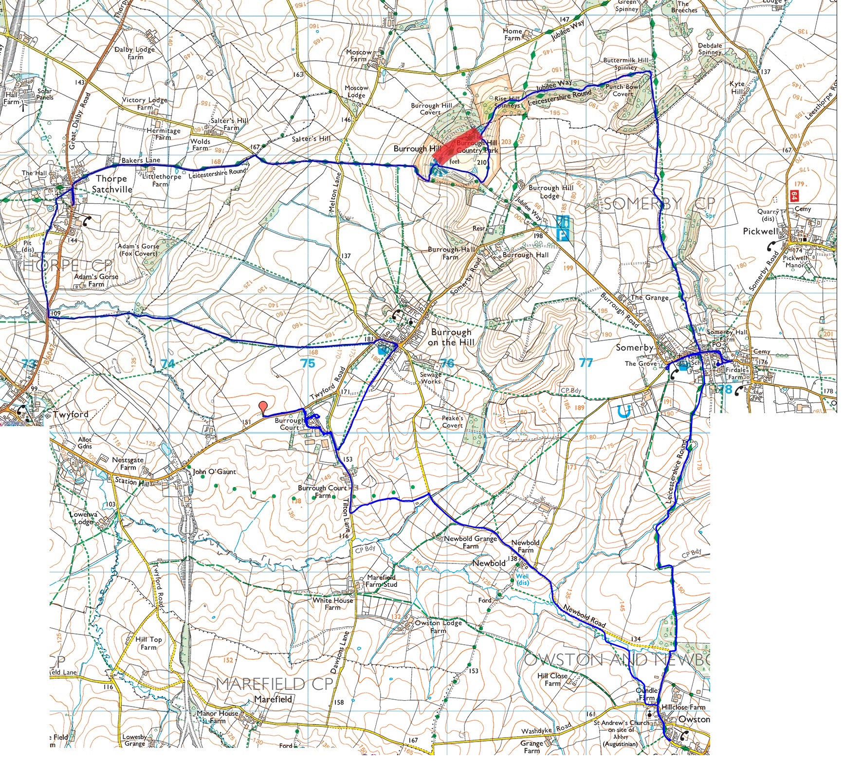 the route